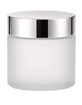 Pote de Vidrio Blanco esmerilado 100 ml